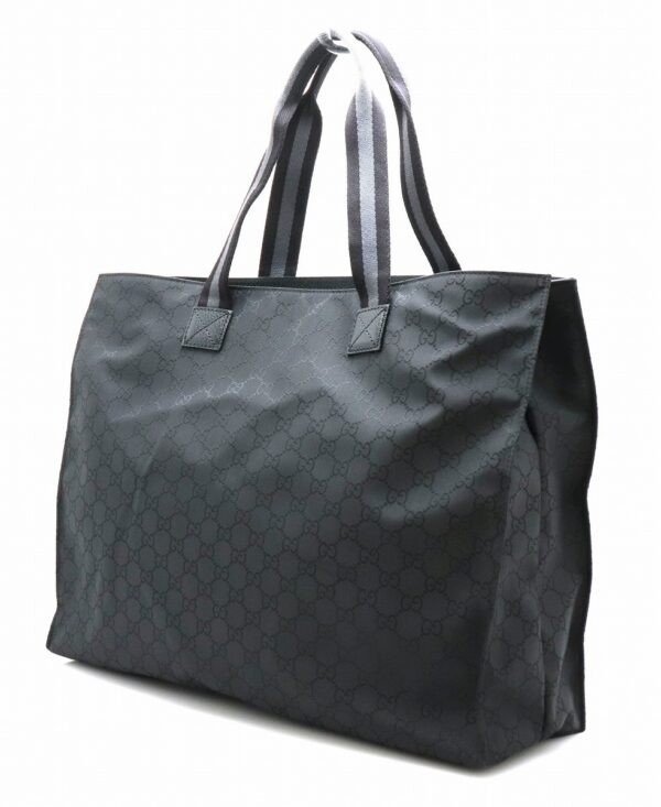 31760437 1 Gucci GG Nylon Tote Shoulder Bag Black