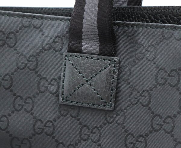 31760437 6 Gucci GG Nylon Tote Shoulder Bag Black