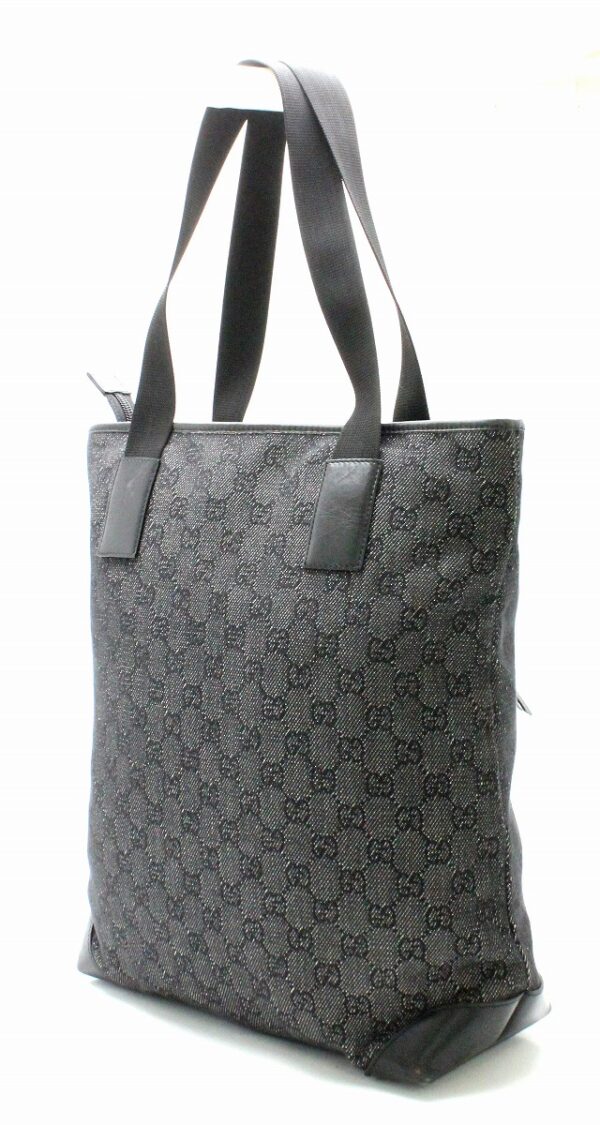 31760816 1 Gucci GG Denim Tote Bag Black