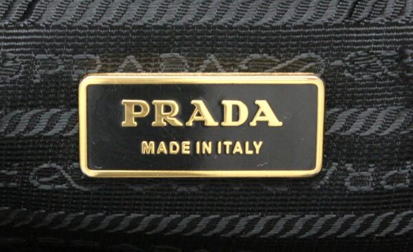 31760822 8 Prada Nylon Tote Bag Patent Leather Black