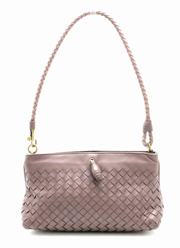 31760906 Bottega Veneta Intrecciato Shoulder Bag Purple