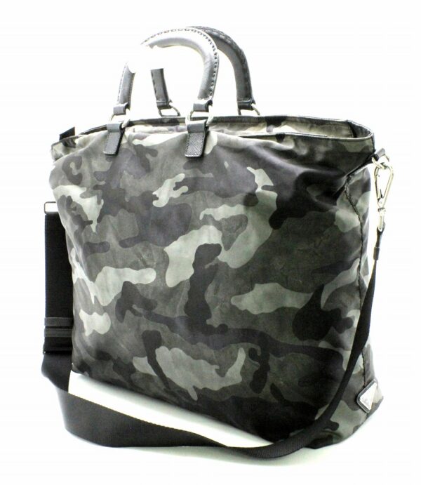 31760999 1 Prada Dragon Camouflage 2WAY Shoulder Bag Green Black