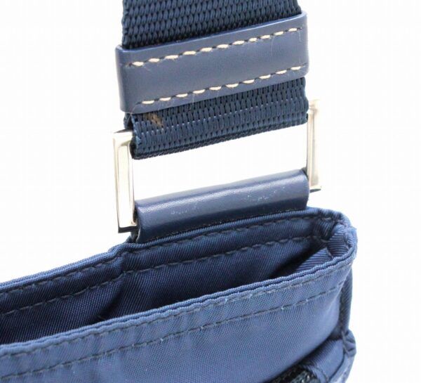 31761337 6 Prada Nylon Crossbody Shoulder Bag Navy Blue Silver