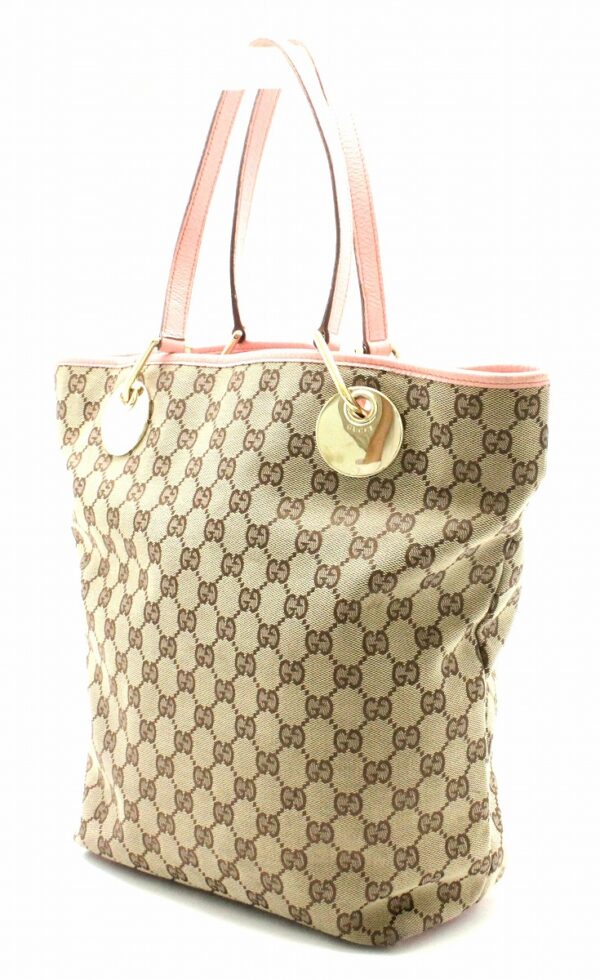 31761377 1 Gucci GG Bucket Tote Shoulder Bag Khaki