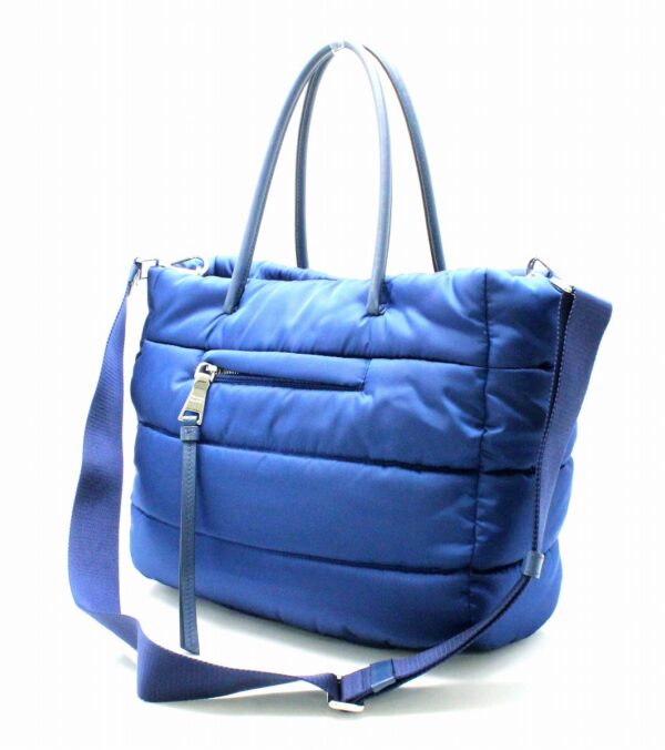 31761411 1 Prada Bomber 2WAY Tote Bag Nylon Blue