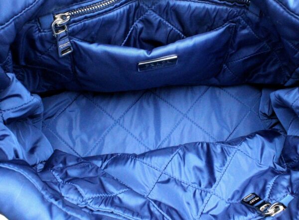 31761411 4 Prada Bomber 2WAY Tote Bag Nylon Blue