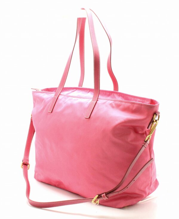 31761435 1 Prada Nylon 2WAY Shoulder Bag Shocking Pink