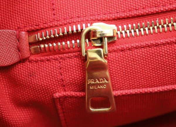 31761494 5 Prada Canapa 2WAY Tote Bag Red