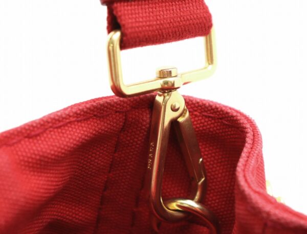 31761494 6 Prada Canapa 2WAY Tote Bag Red