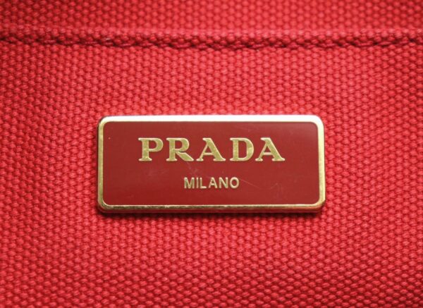 31761494 8 Prada Canapa 2WAY Tote Bag Red