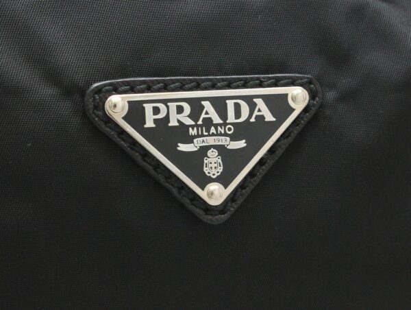 31761515 8 Prada Travel Bag Nylon Leather Black Silver