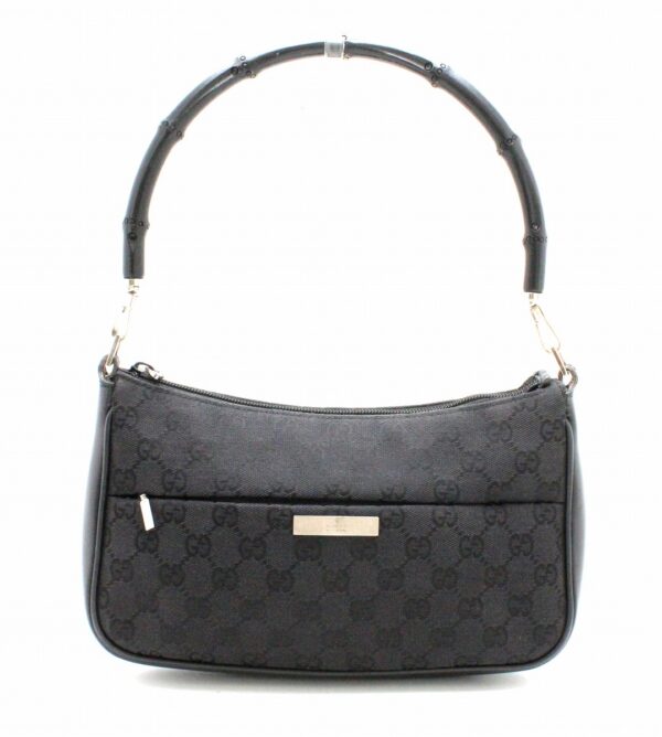 31761722 Gucci GG Bamboo Handbag Black