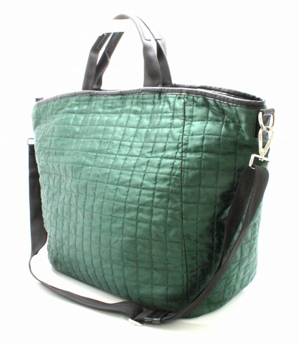 31762266 1 Prada Nylon 2WAY Shoulder Bag Green Black Silver