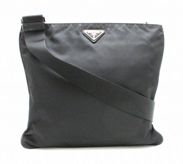 31762342 Prada Tessuto Saffiano 2WAY Shoulder Bag Black