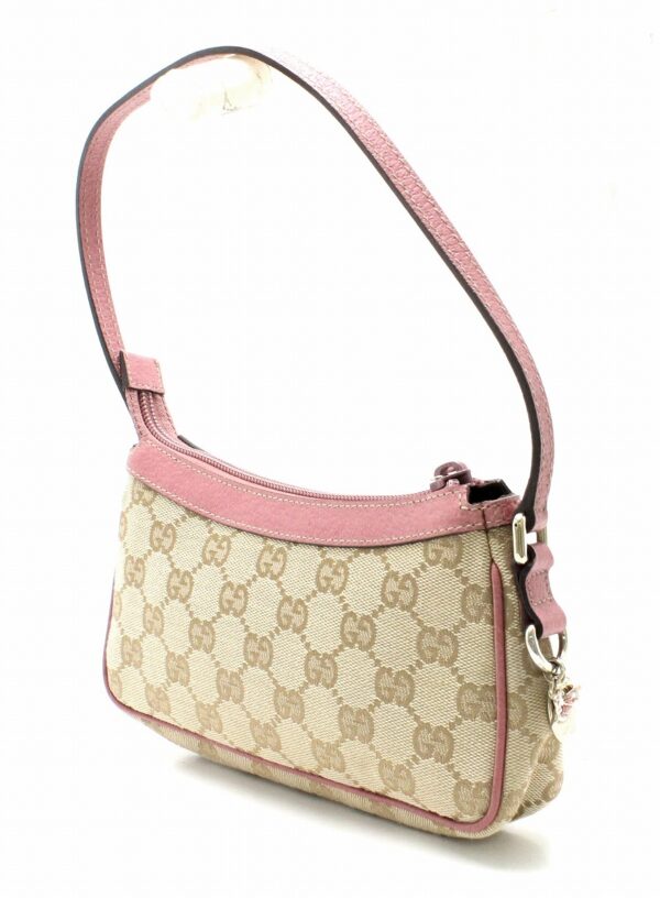 31762364 1 Gucci GG Accessory Pouch with Butterfly Charm Pink