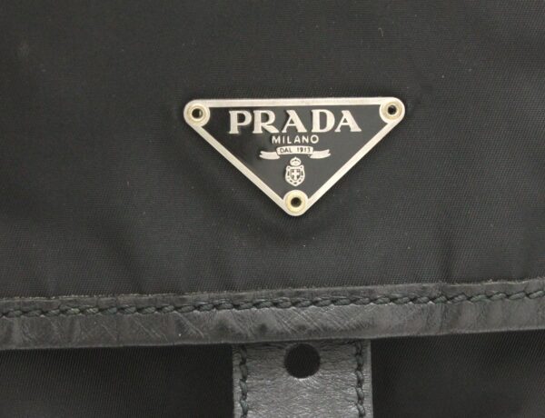 31762436 8 Prada Nylon Crossbody Bag Black Silver