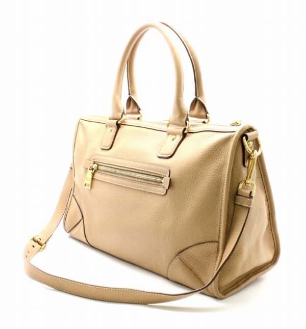 31770349 1 Prada 2WAY Handbag Leather Beige