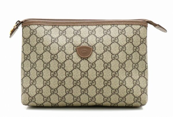 31770490 Gucci Gucci Clutch Shoulder Leather Bag Khaki