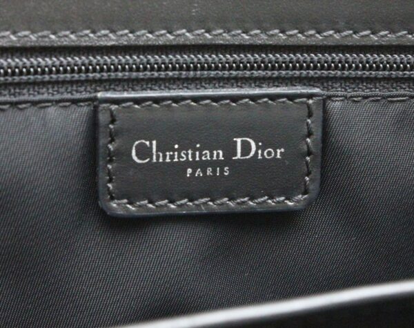 31770961 8 Christian Dior Trotter Handbag Leather Black Gray