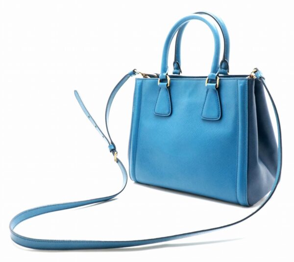 31771135 1 Prada Saffiano 2WAY Shoulder Bag Blue Bicolor