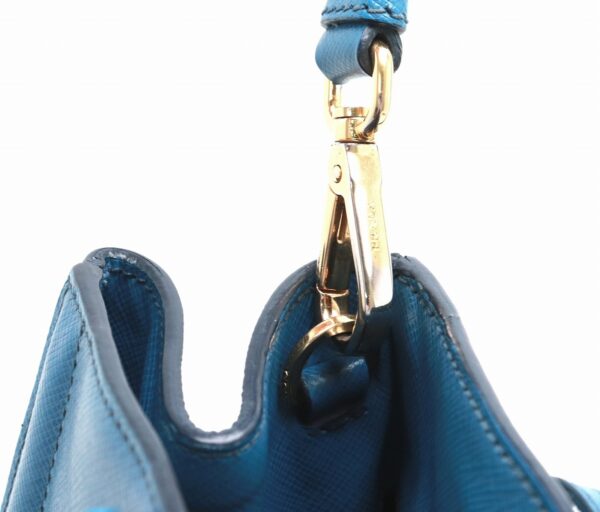 31771135 6 Prada Saffiano 2WAY Shoulder Bag Navy Bicolor