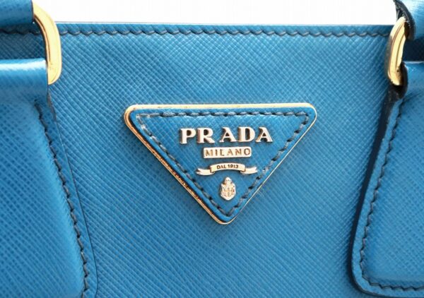 31771135 8 Prada Saffiano 2WAY Shoulder Bag Navy Bicolor