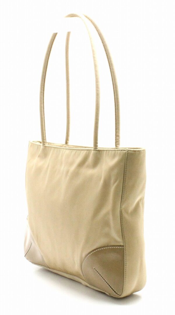 31771344 1 Prada Nylon Shoulder Tote Bag Beige