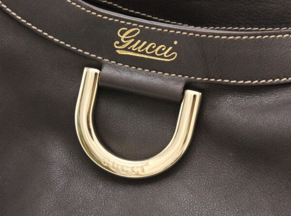 31771449 7 Gucci Abbey Line Leather Shoulder Bag Brown