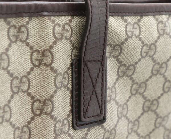 31771846 6 Gucci GG Supreme Tote Shoulder Bag Khaki