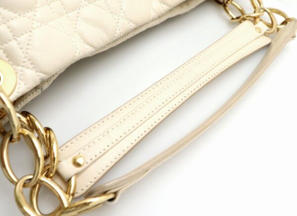 31772035 3 Christian Dior Cannage Lady Dior Chain Handbag Leather Beige