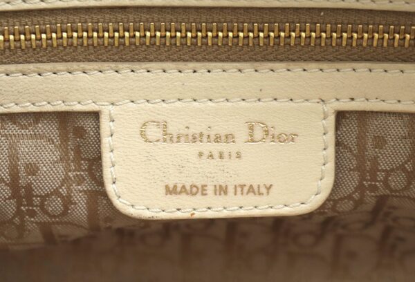 31772035 8 Christian Dior Cannage Lady Dior Chain Handbag Leather Beige