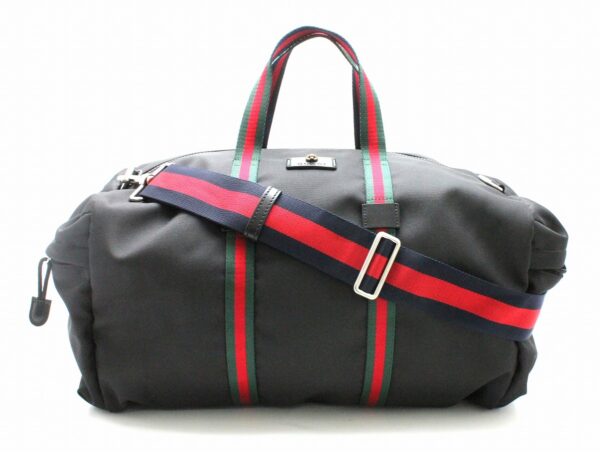 31780198 Gucci Techno Duffel Bag Travel Bag Black