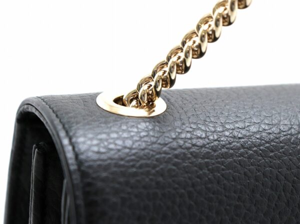 31780257 6 Gucci Soho Leather Chain Shoulder Bag Black