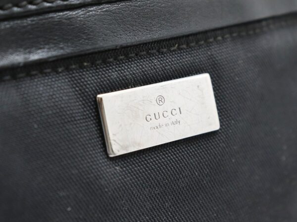 31780382 7 Gucci Guccisima Waist Bag Nylon Leather Black