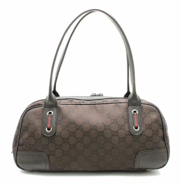 31780394 Gucci GG Nylon Sherry Line Mini Bag Brown