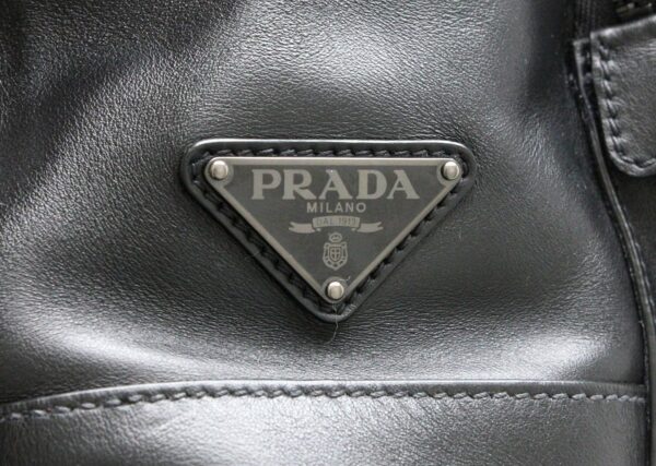 31780470 8 Prada Soft Calf Backpack Rucksack Leather Black