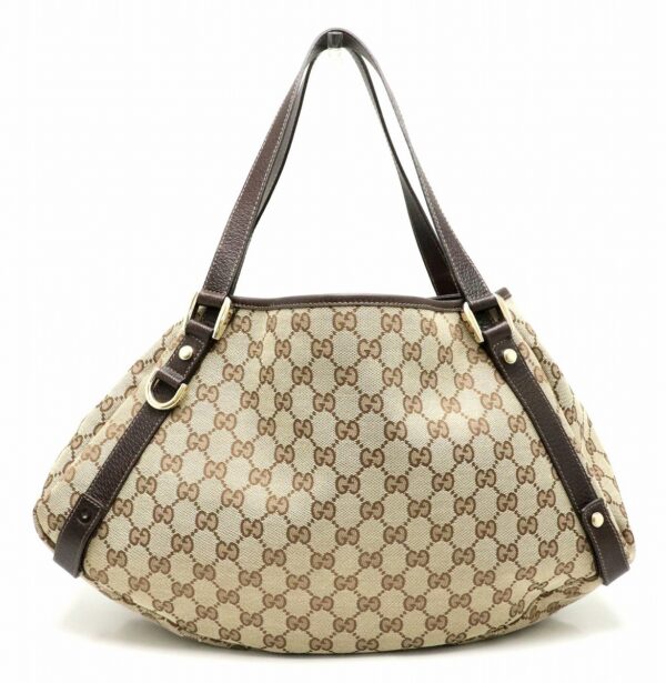 31780976 Gucci GG Tote Shoulder Bag Khaki Beige Brown