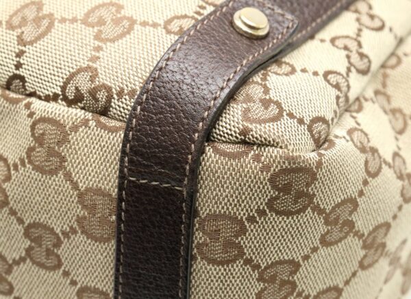 31780976 2 Gucci GG Tote Shoulder Bag Khaki Beige Brown