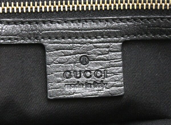 31780984 8 Gucci GG Sherry Line Mini Tote Handbag Black