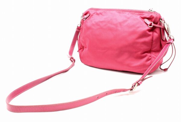 31781006 1 Prada Nylon Diagonal Shoulder Bag Pink