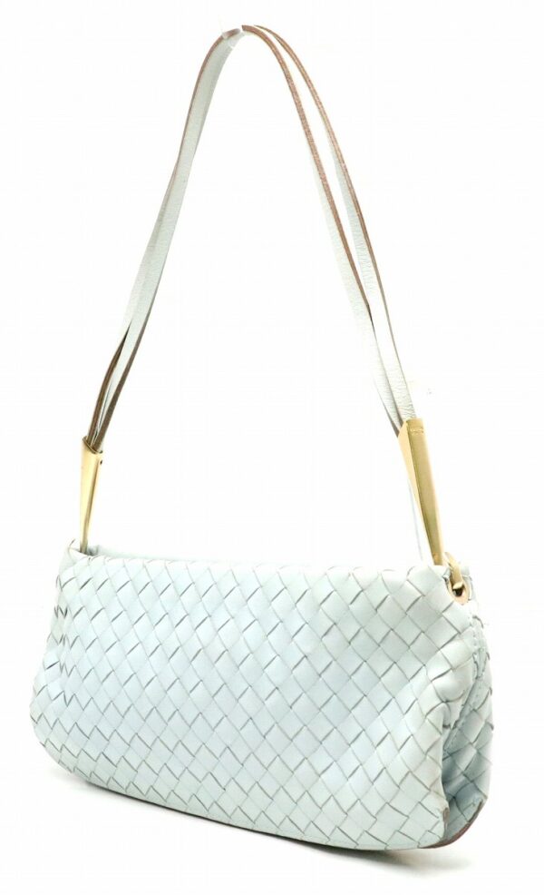 31781405 1 Bottega Veneta Intrecciato Leather Handbag Light Blue