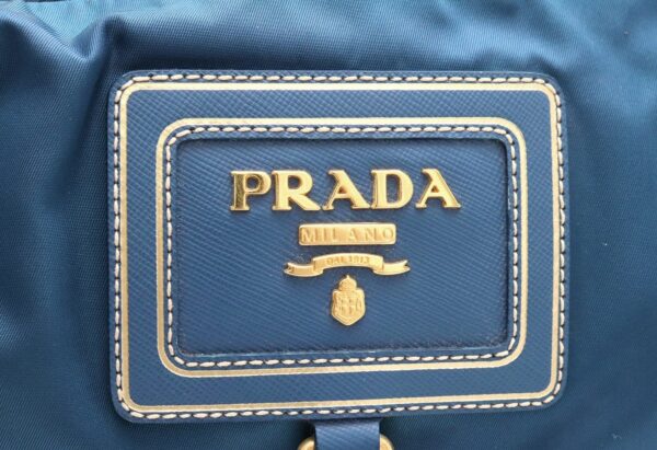 31781782 8 Prada 2WAY Shoulder Bag Leather Blue