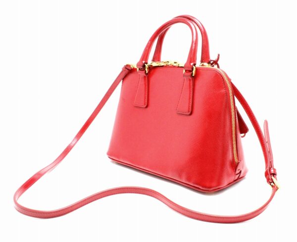 31790145 1 Prada Saffiano 2WAY Shoulder Bag Leather Red