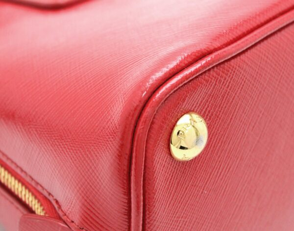 31790145 2 Prada Saffiano 2WAY Shoulder Bag Leather Red