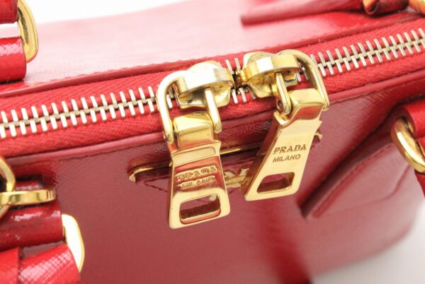 31790145 5 Prada Saffiano 2WAY Shoulder Bag Leather Red