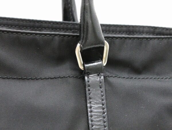 31790175 6 Prada Tessuto Leather Tote Bag Black