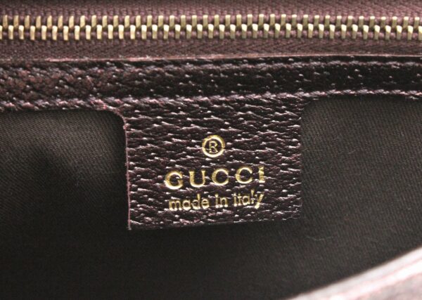 31790231 8 Gucci GG Horsebit Shoulder Bag Leather Shiny Brown