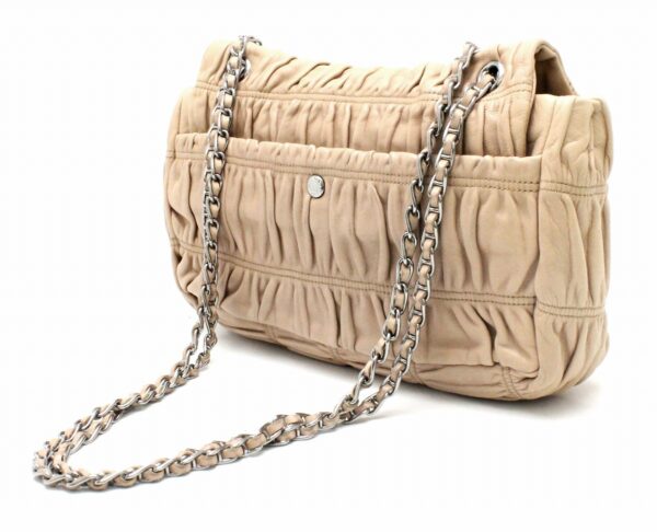 31790235 1 Prada Nappa Gaufre Chain Shoulder Bag Beige