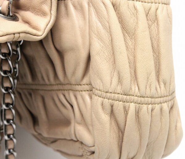 31790235 7 Prada Nappa Gaufre Chain Shoulder Bag Beige