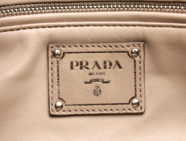 31790235 8 Prada Nappa Gaufre Chain Shoulder Bag Beige